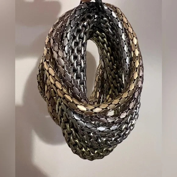 ZARA Kate Moss Bobby Gillespie CAPSULE COLLECTION Gold Chunky Bracelet Mob Wife - Picture 6 of 6